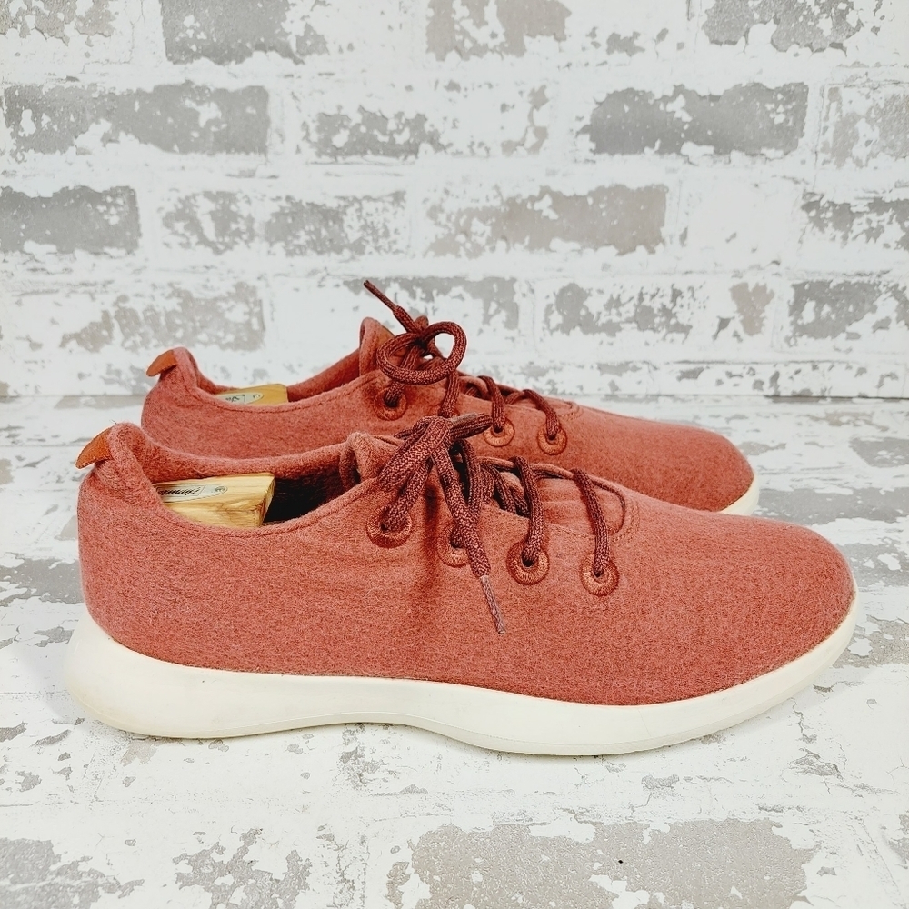 Allbirds Men's Wool Runners Sunkissed & Cream Sole Comfort Shoes H837 - Picture 4 of 9